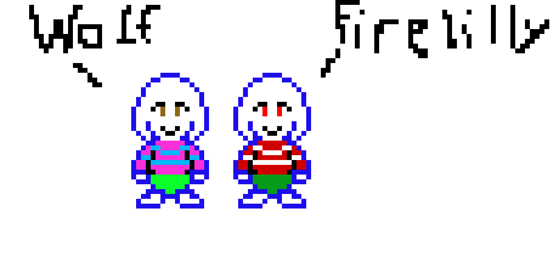 [9664c4] Wolf and Firelilly (Undertale OCs)
