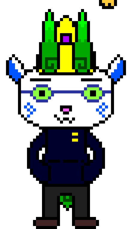 looks like a safari hat but i tried to use the swirls as jewls too 