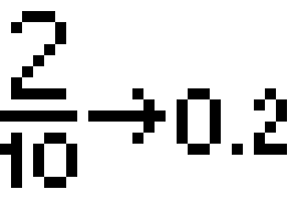 [9664c4] fraction>decimal