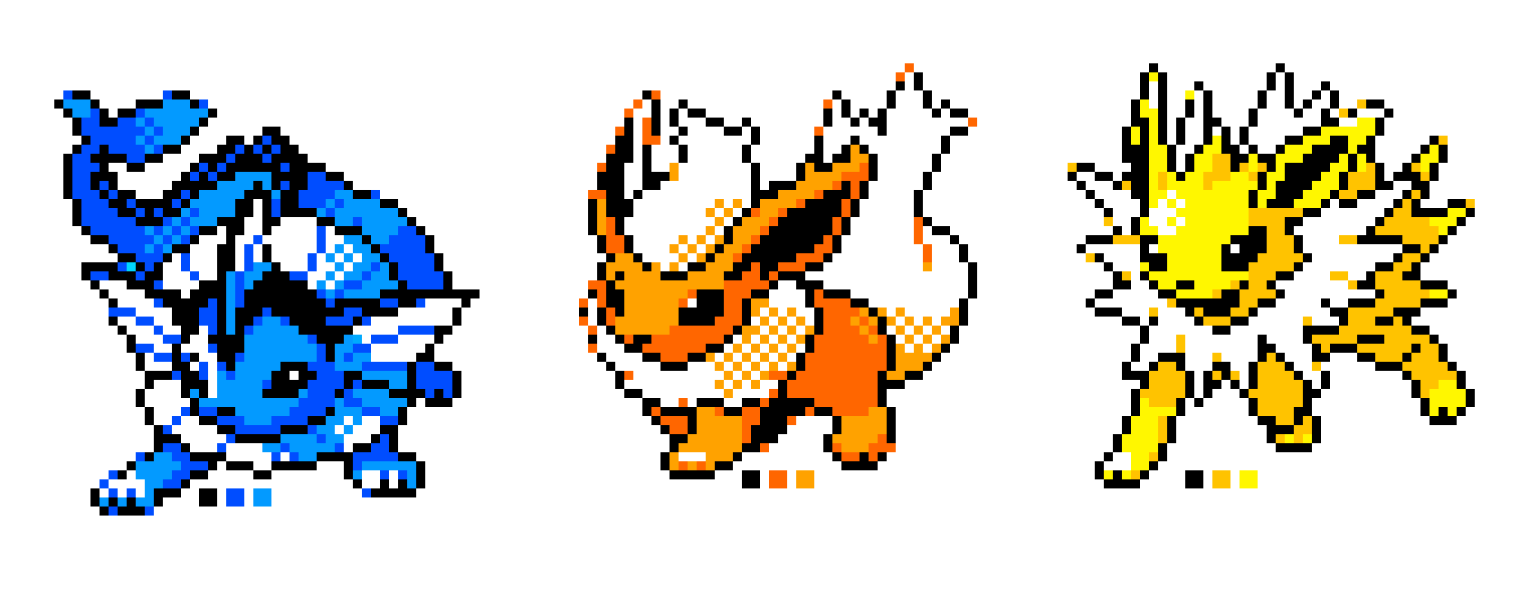 [9664c4] Vaporeon, Flareon, Jolteon