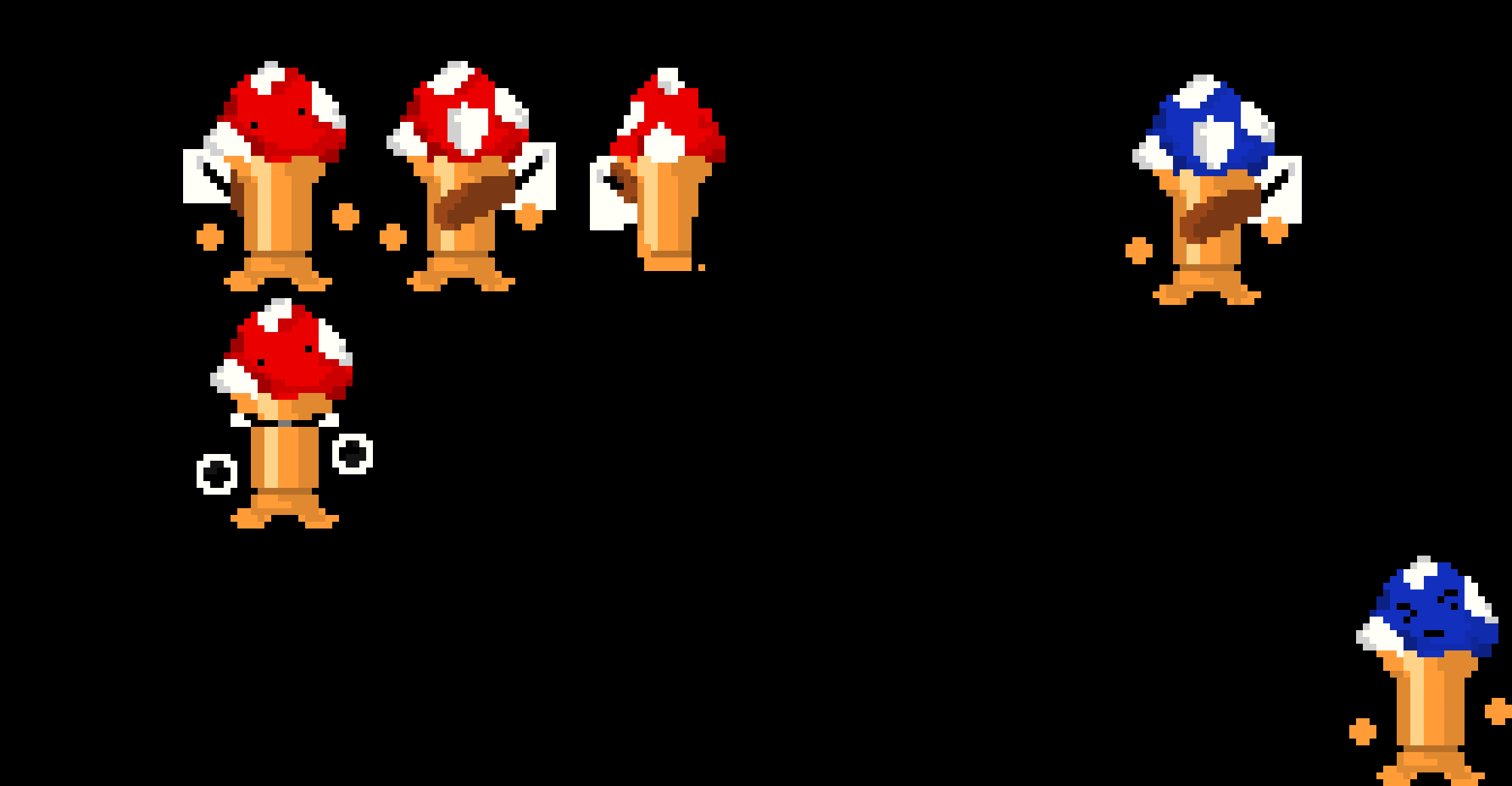 Mushroom Sprites WIP