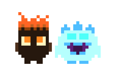 [9664c4] Fire and Ice Spirits