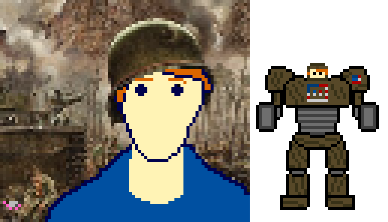[34e3f5] P.T.S.D (Prototype Two Super Droid) with reference
