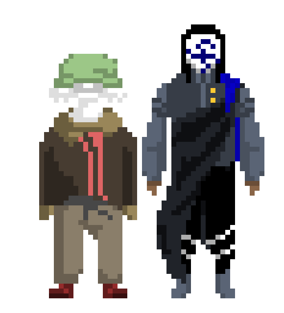 [90dac8] [The man would walk over to the Professor.] [Professor] "Oh yeah, this guy? He's the strongest. Yep, he's just the strongest one here. Meet Mariposa."