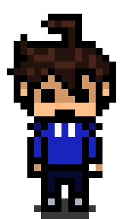 Danganronpa fanmade character pixel sprite