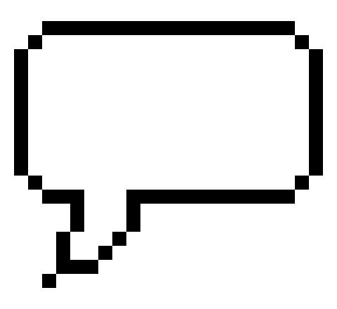 ok pixel speech bubble