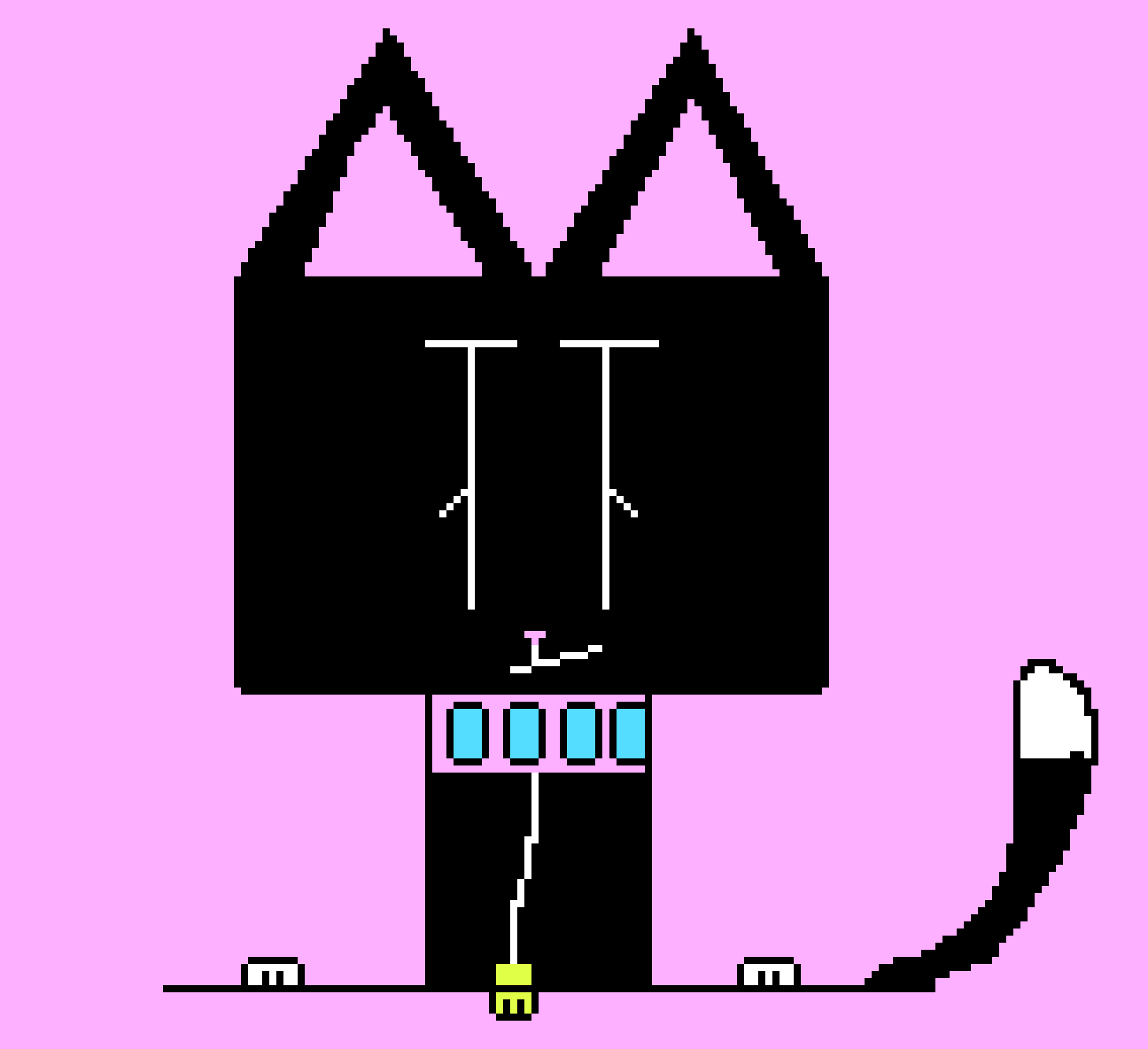 [8e0c41] Mittens the Cat (My Future Cat) Pixel Art