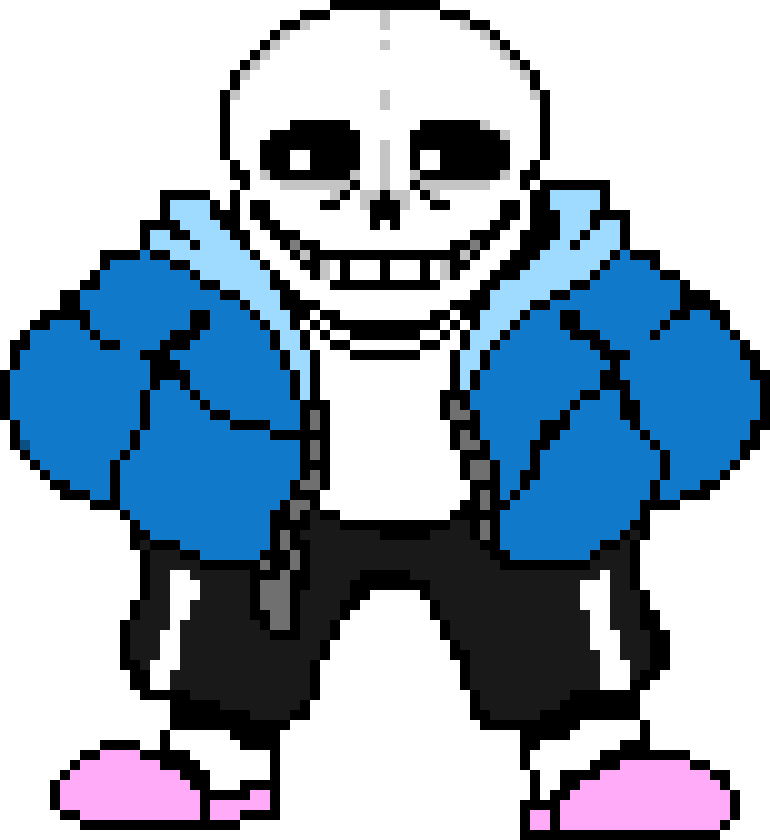[82b7dc] look at this goofy ahh, with his white-boy stare (Sans Sprite ""Remastered"")