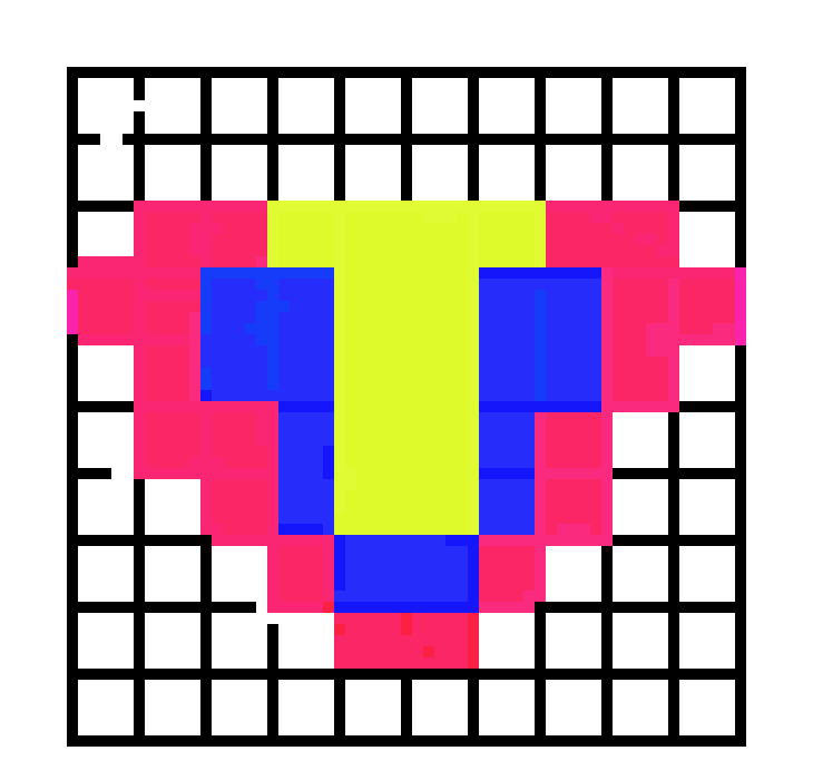 [6c9cc0] 10x10 grid heart 