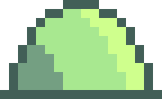 [aaac54] Slime Idle Frame 2 - Deadtale