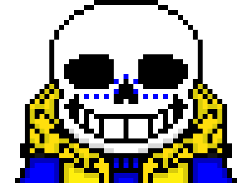 making Star Sans sprite