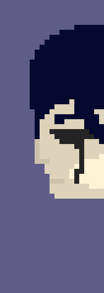 [8c660b] (his frozen face began to move at the sound of their voices as they chattered.)