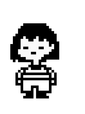 black and white frisk