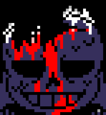 [7ce906] *(He'd sit next next to an alleyway.) (to those who are even here.) -HorrorTale Sans