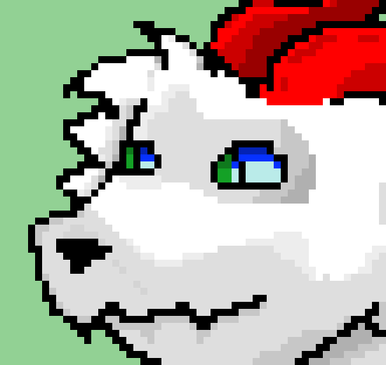 [95be89] As for the character... A dog, with a feathered, tail...
