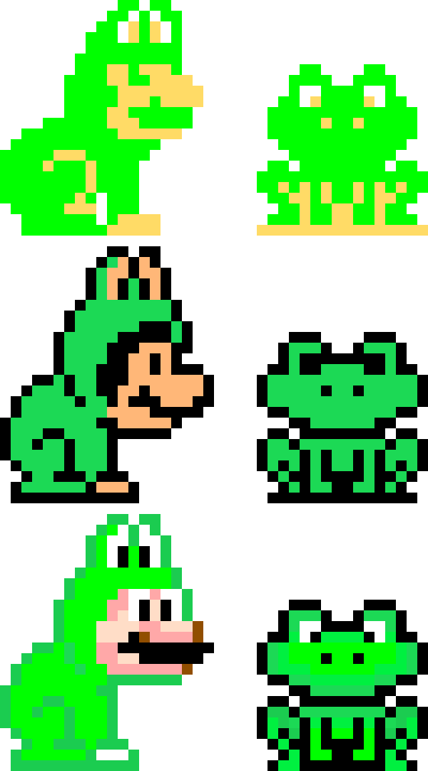 Frog Mario - SMB, SMB3, SMW
