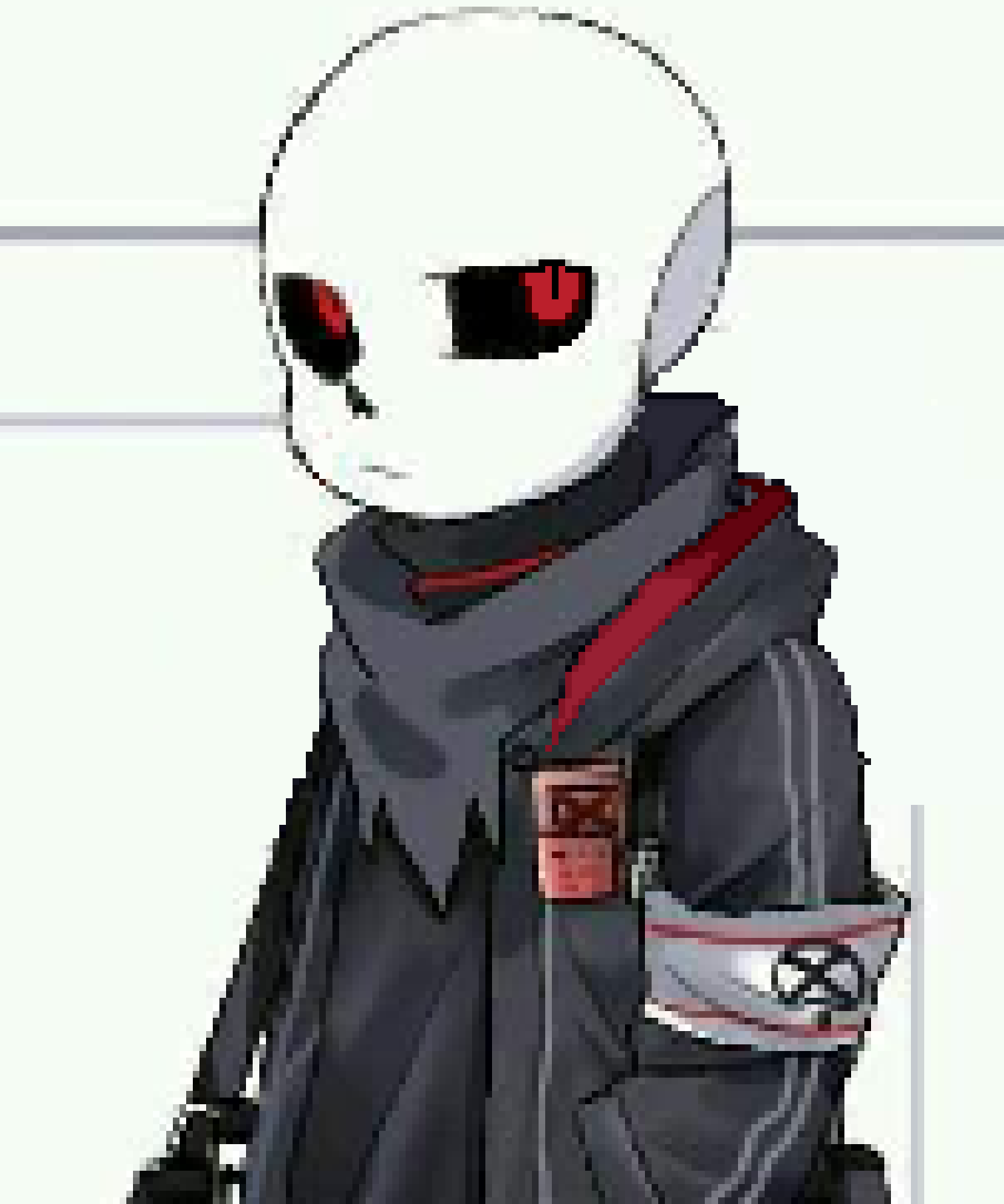 [b63bdb] *breaks Papyrus' arm, then kicks him to the ground and points his gun at Papyrus*