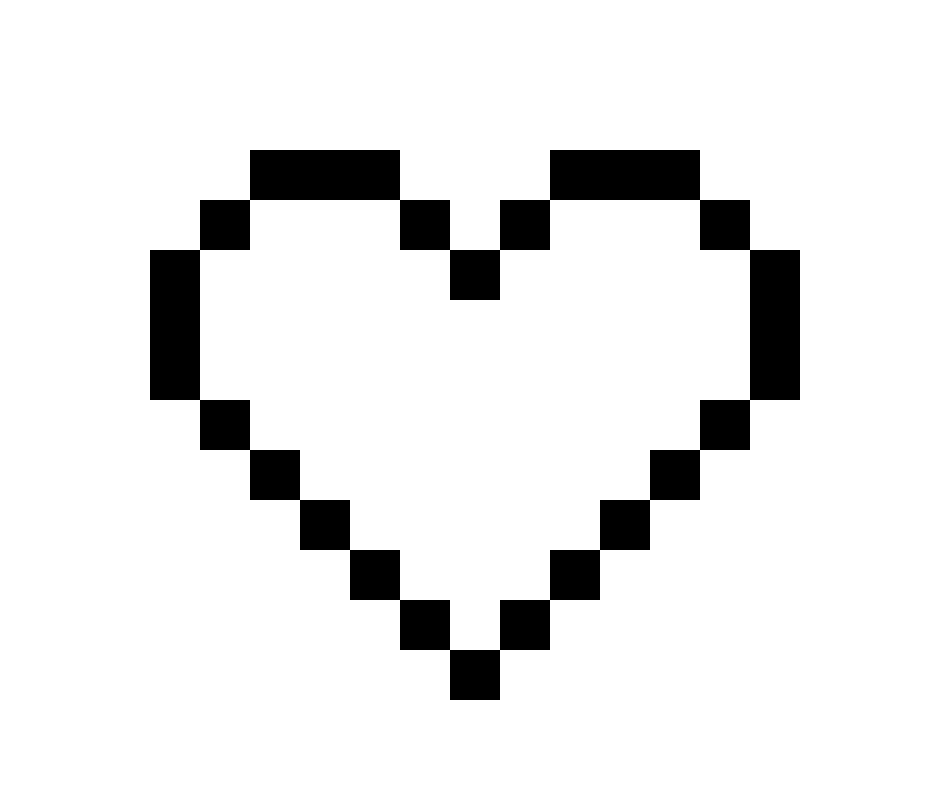 [716988] 8-Bit Blue Heart 