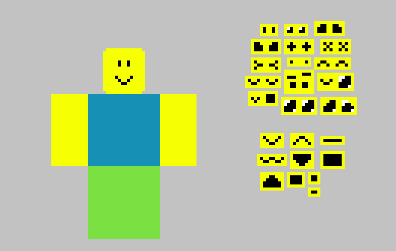 [d45a21] Roblox Noob Design chart, (use as you wish).-Lux