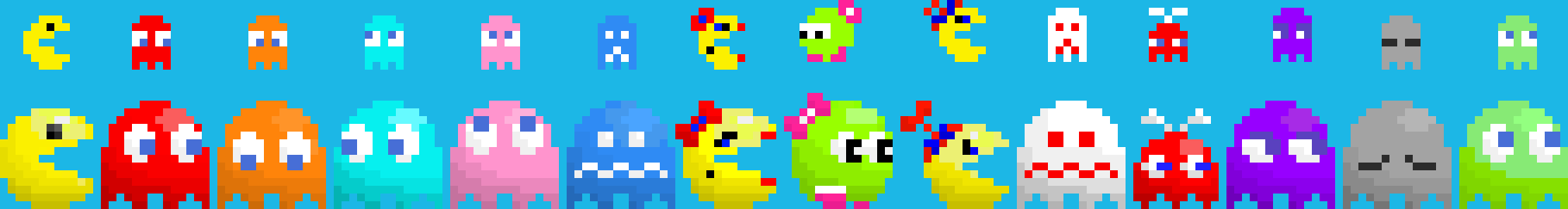 [3c6fba] pac man shaded & mini