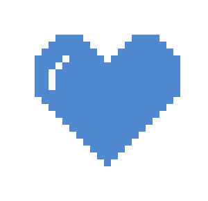 [19bcda] blue heart