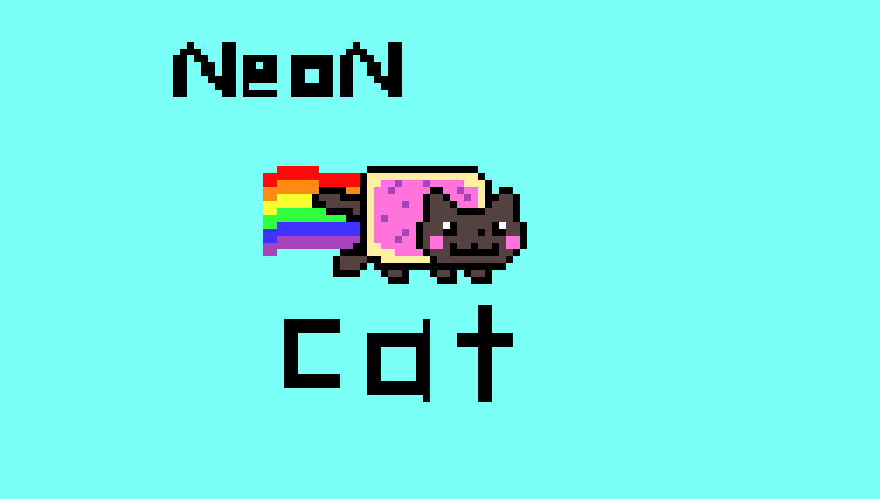 [9664c4] neon cat