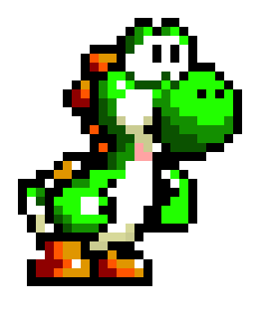 [236e73] Yoshi Pixel Art ( Mario ) By: Chase Pearson