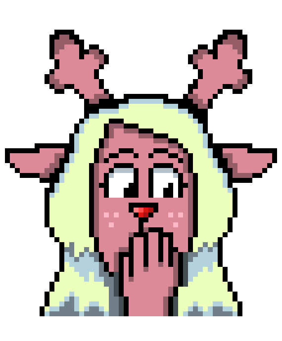 [201f45] Noelle Hand On Mouth(Dark World)