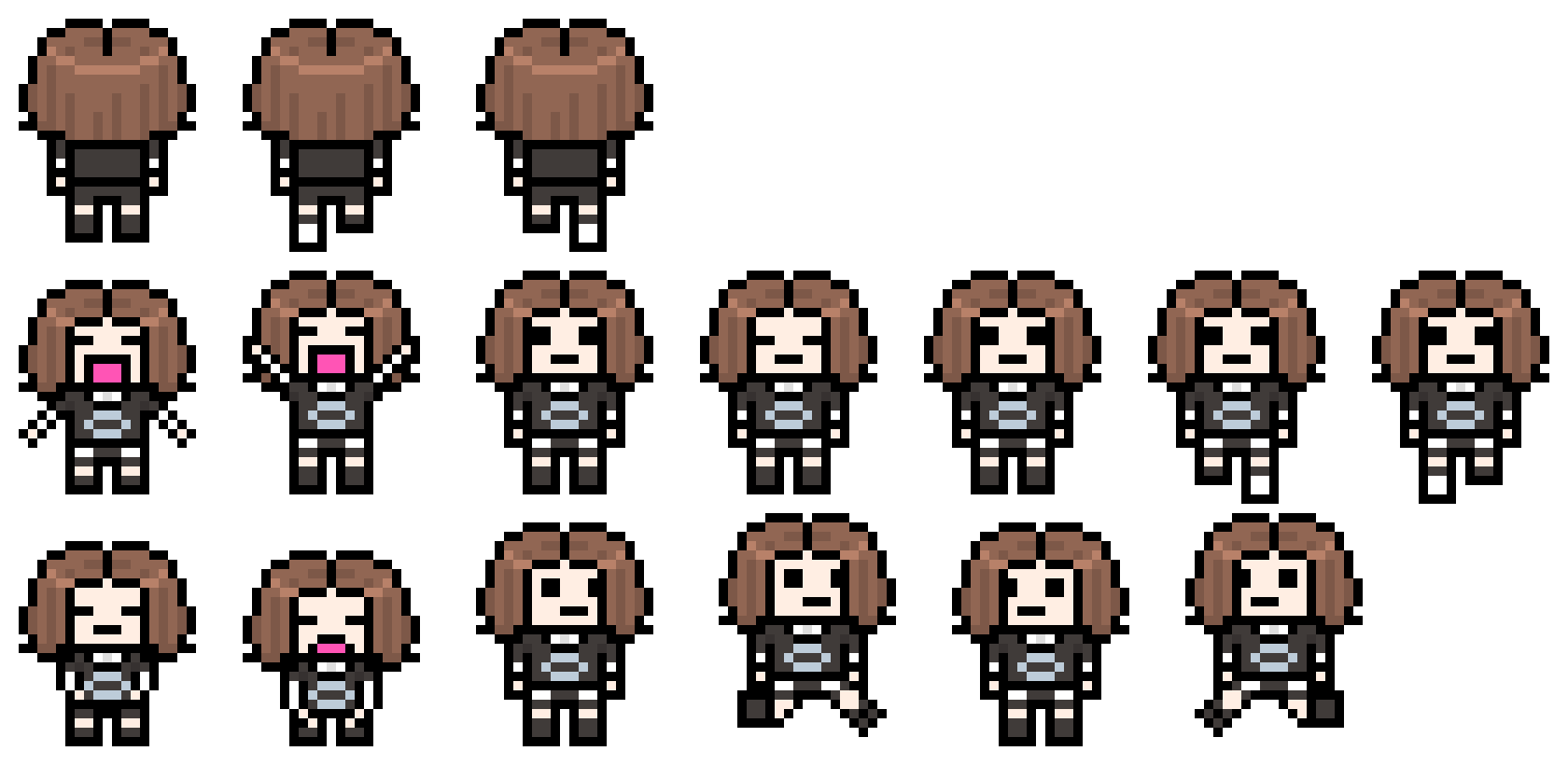 [4ce4ea] Danganronpa - Ingrid - Ultimate Graphic Designer - Pixel Sprites