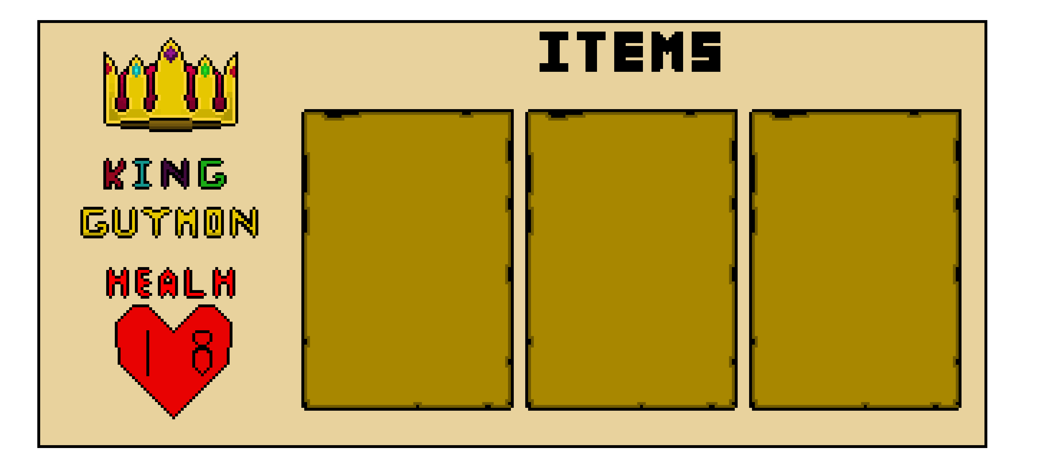 [167f64] Charecter board-King Guymon