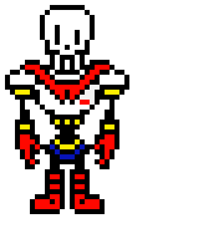 [2b8ecf] UnderTale - Papyrus (Overworld Sprite) (KamuiSenketsu)