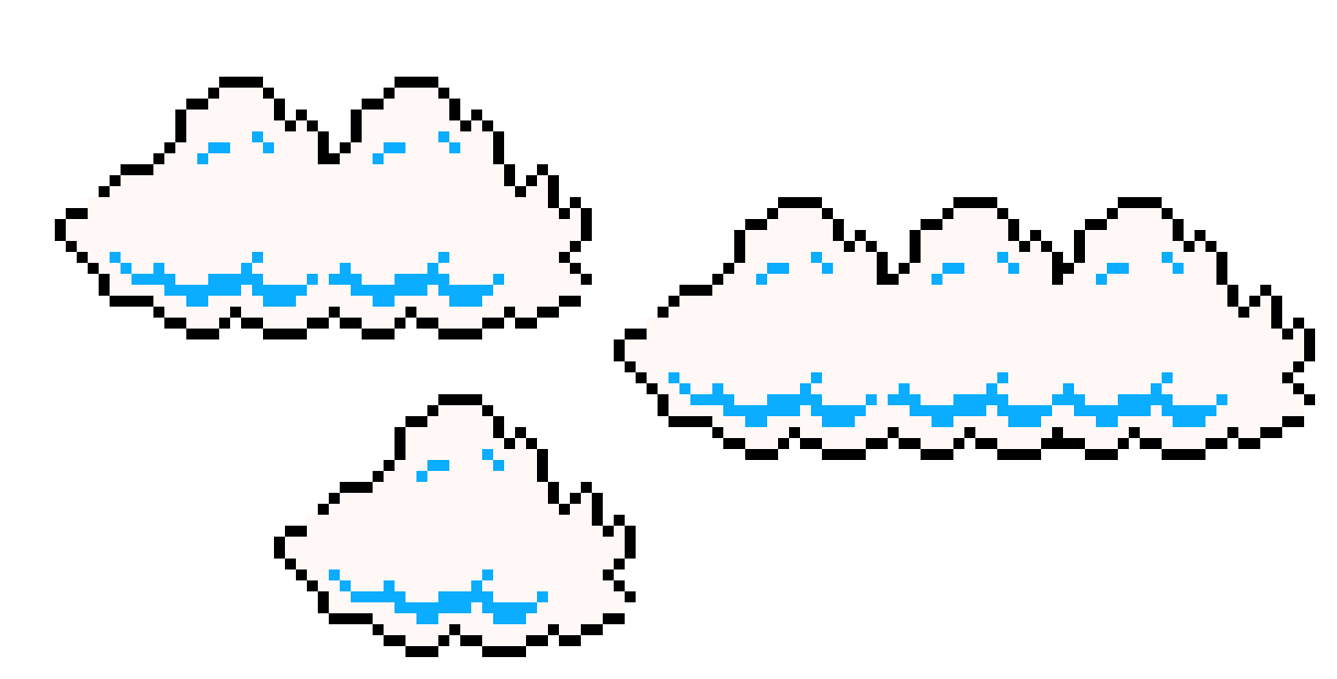 Super Mario Bros Cloud Sprites V3