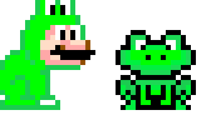 [6d94ba] Frog Mario - SMB, SMB3, SMW