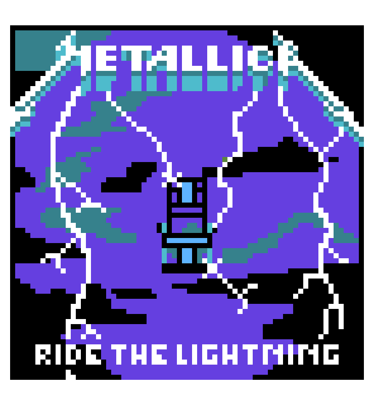 [a662d6] Ride The Lightning - Metallica Album Cover