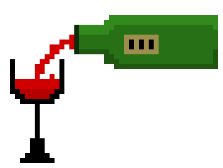 [c8b85f] Wineglass w/bottle
