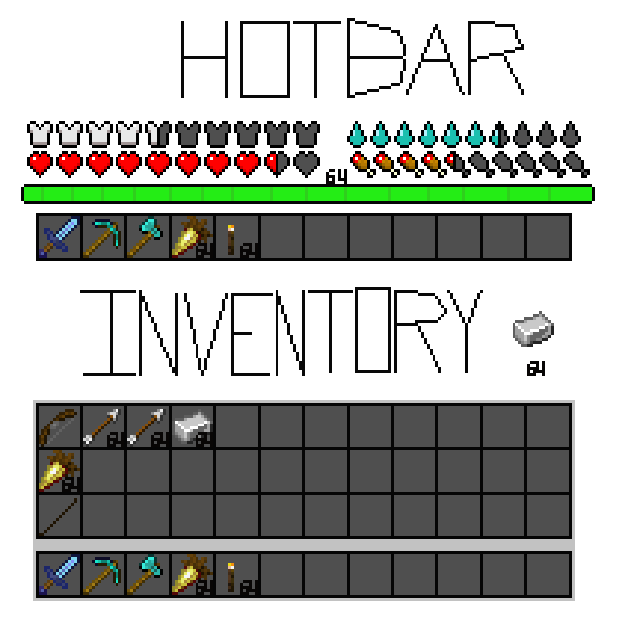 [8274cd] All Minecraft Hot Bar Icons