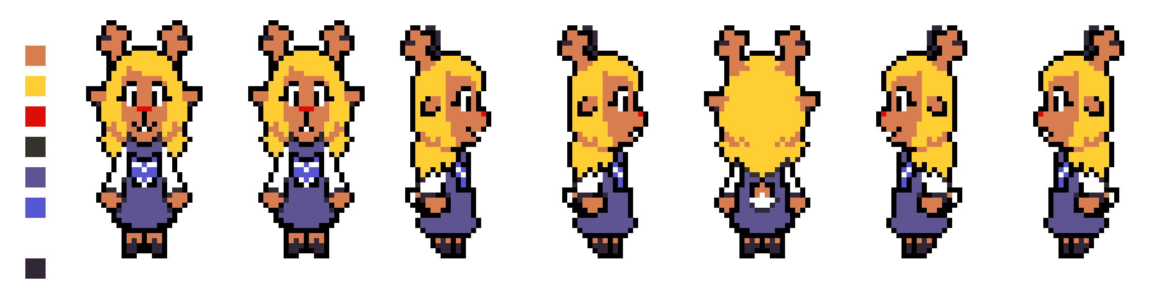 [1a40b0] Noelle Church Outfit Turnaround