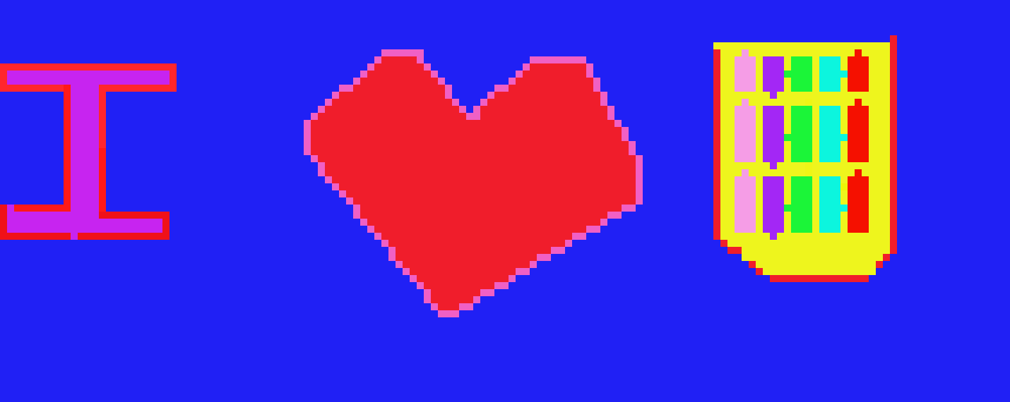 [0f021c] I love you pixel art