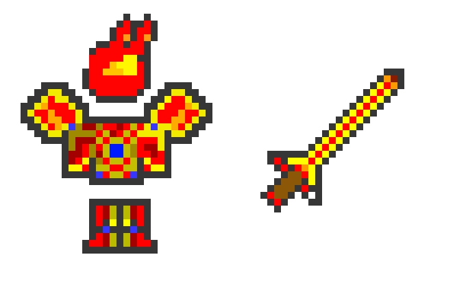 phoenix sword and armor